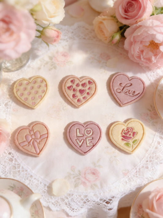 Blush Petal Hearts