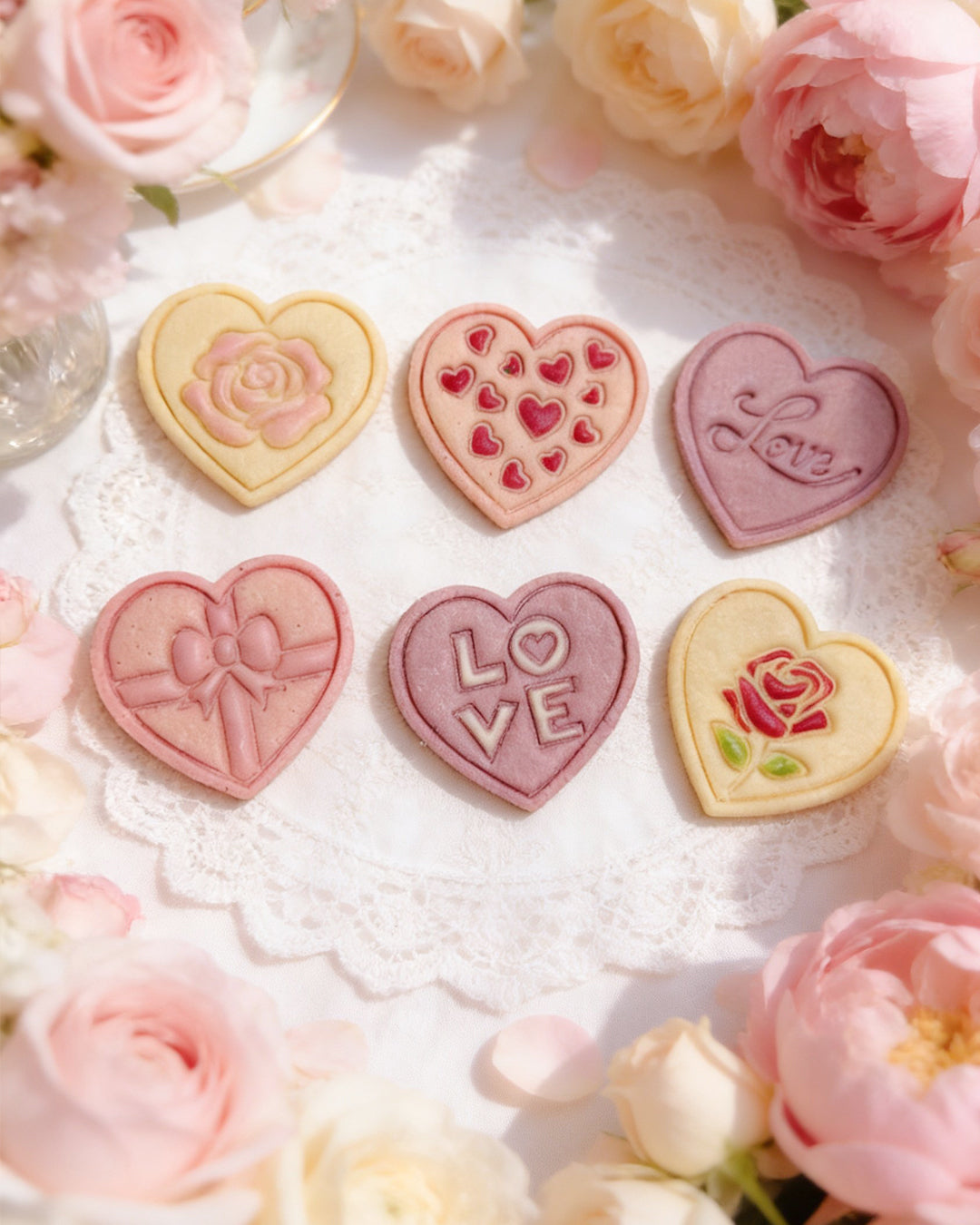 Blush Petal Hearts